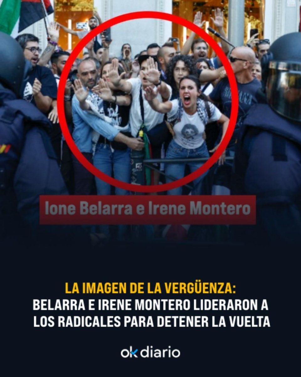 📸 La imagen de la vergüenza: Belarra e Irene Montero lideraron a los radicales para detener la Vuelta

📲 Descubre las noticias más importantes en nuestras redes sociales