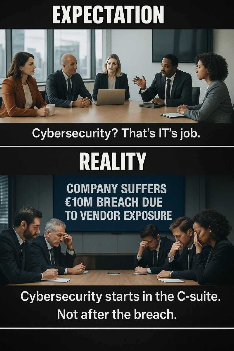 Cybersecurity starts in the C-suite.
Every exec decision, from vendors to product design, shapes your risk.
At <a href="/focalpointsprl/">FOCAL POINT sprl</a> , we help leaders see cyber as strategy, not tech trouble.
It’s not just IT’s job anymore.
#CyberSecurity #Leadership #FocalPoint