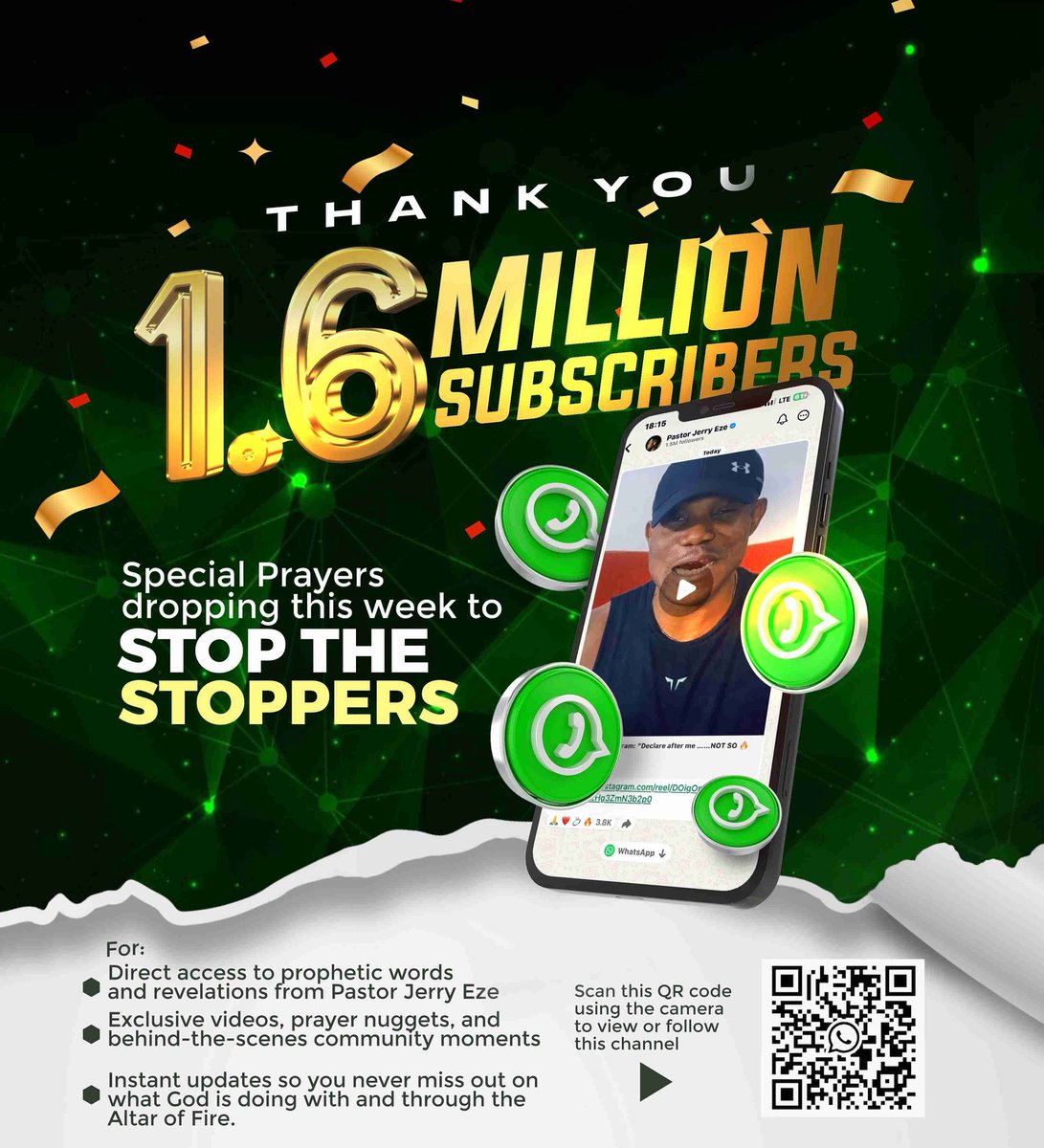 streamsofjoyHQ's tweet image. We stepped into our MORE with our ever growing family on our Papa’s WhatsApp Channel… What a joy as we begin our week. What our God Cannot Do Does Not Exist. 

Follow the Pastor Jerry Eze channel on WhatsApp: whatsapp.com/channel/0029Va…

#nsppd
#Streamsofjoyinternational