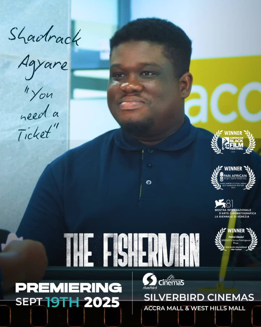 agyare94's tweet photo. Guys! Ghana’s pride, #TheFisherman premieres on Sept 19, 2025.  Let’s come together and celebrate this milestone! .@metrotvgh .@VanessaEboateng .@Bridget_Otoo .@gyaigyimii .@SilverbirdGhana https://t.co/fcb7J3kGV1