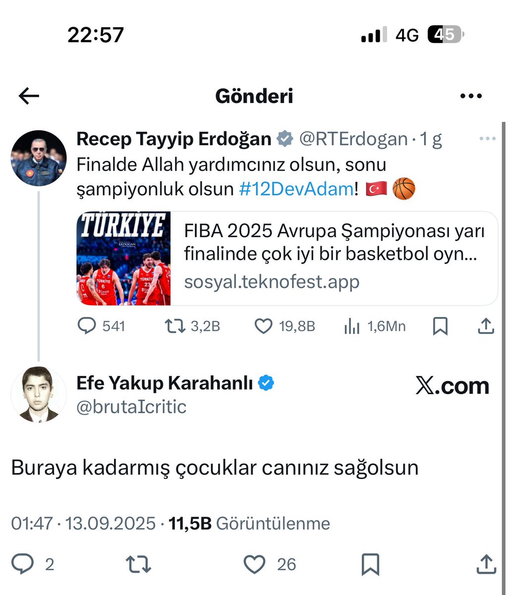 Bizim ileri görüşlülük maalesef