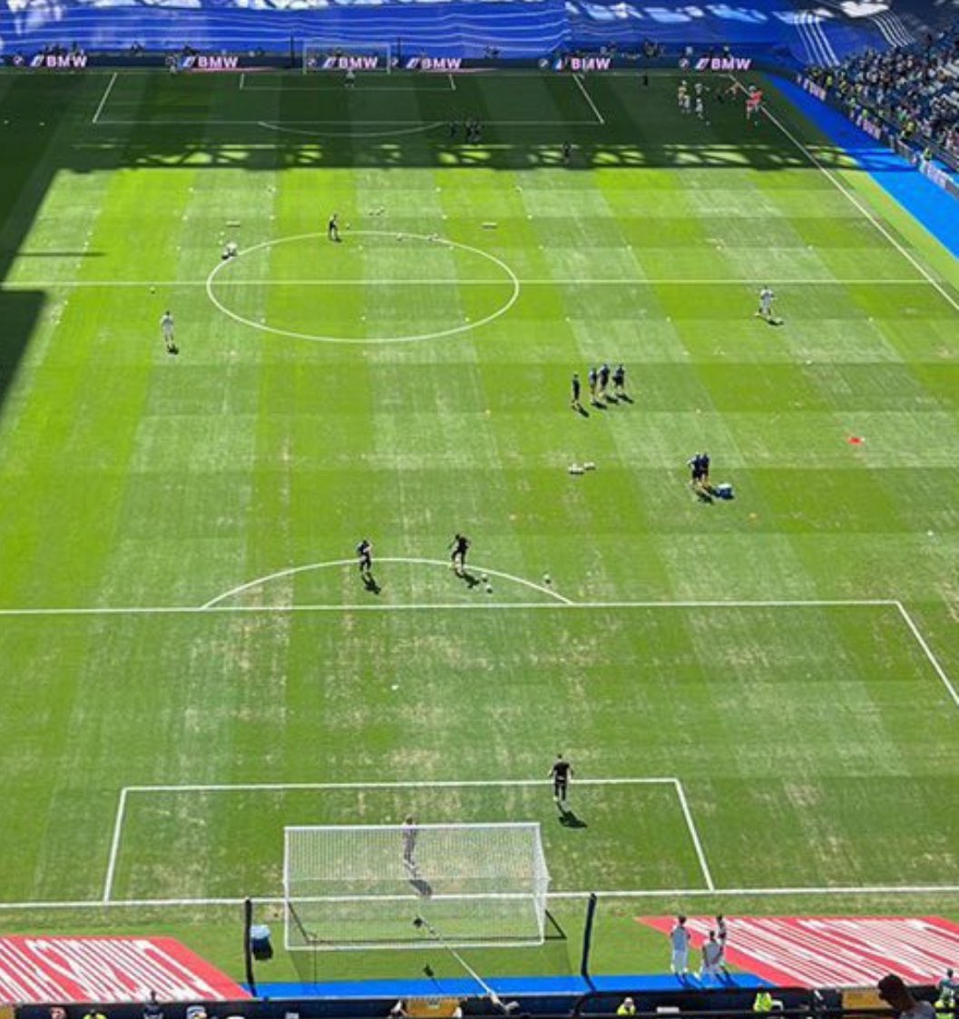 El césped                        El césped 
del Johann                      del Bernabéu