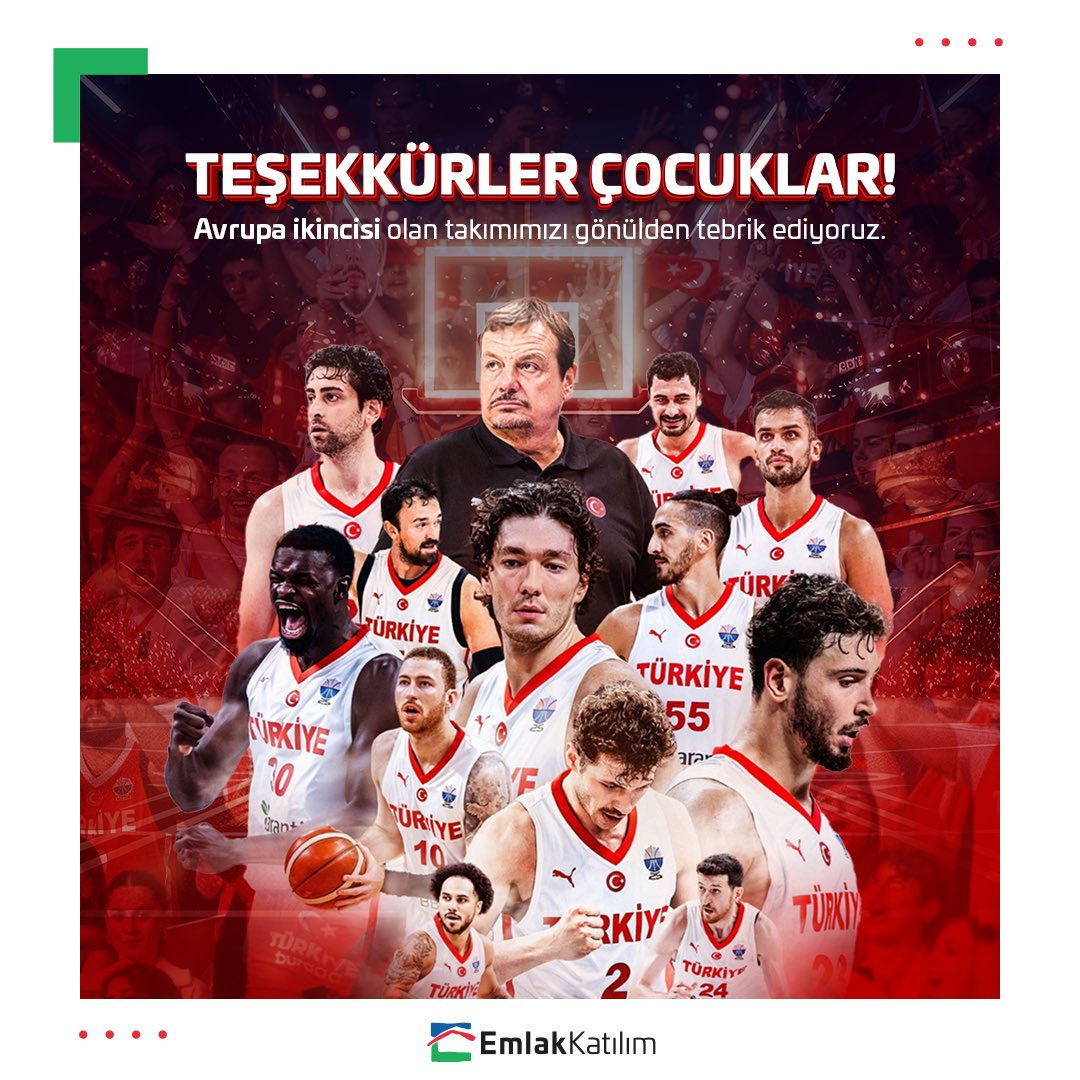 2025 Avrupa Basketbol Şampiyonası’nı ikinci olarak tamamlayan Erkek Milli Basketbol Takımımızı gönülden tebrik ediyoruz.