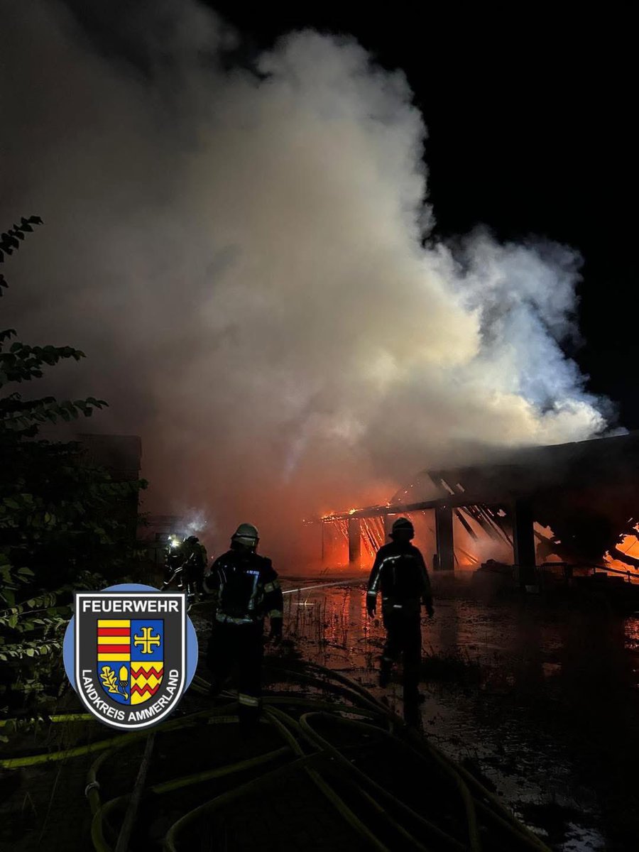 ⚠️ F4 🔥Großbrand in Westerstede-Halsbek ⚠️