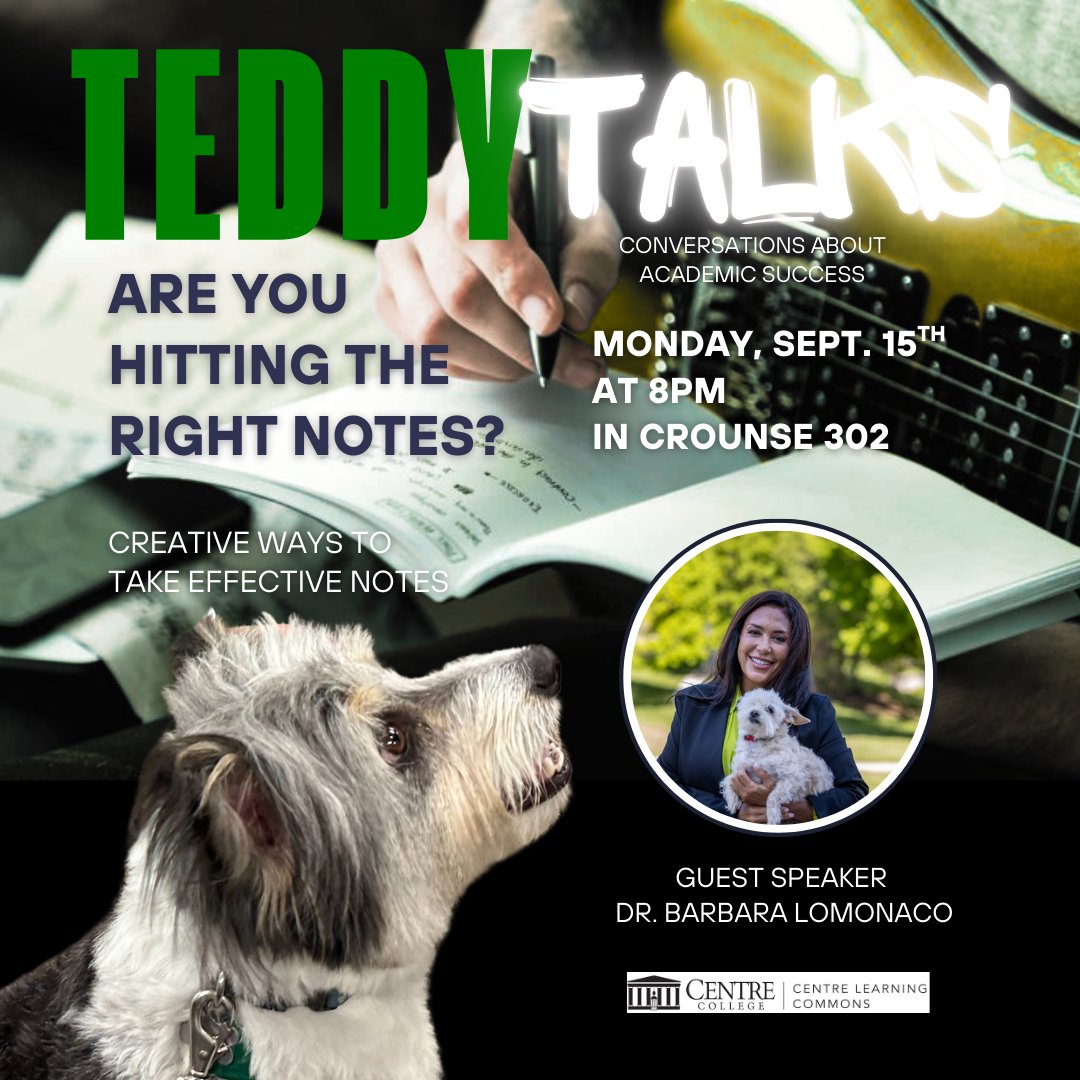Dr. Barbara LoMonaco will join Teddy and the CLC to talk about ways to make taking notes more engaging and effective.