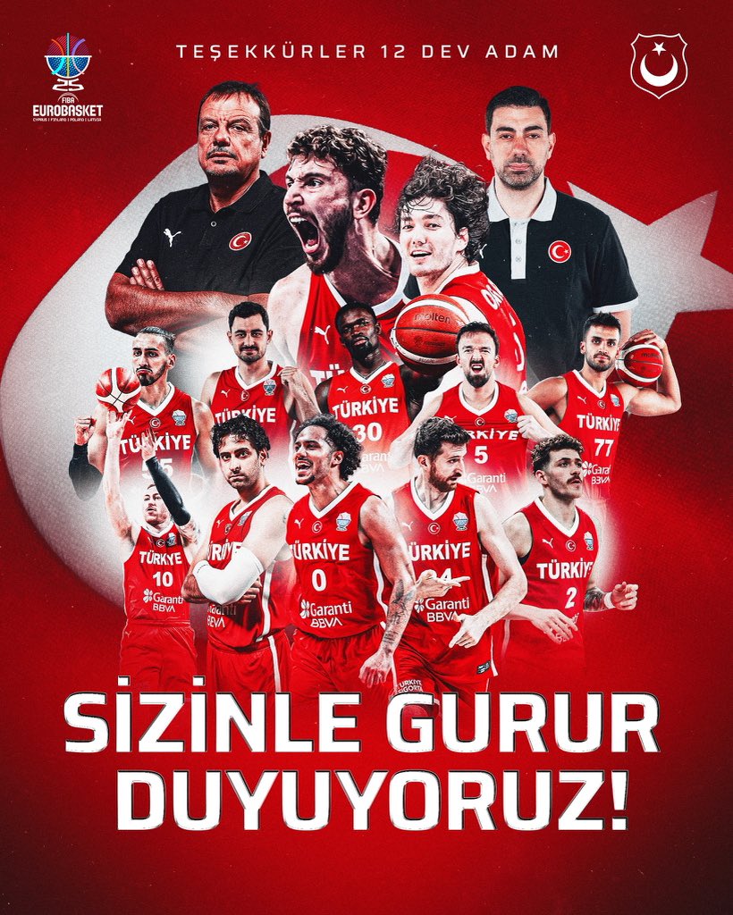 Her şey için teşekkürler #12DevAdam 🇹🇷

Bizlere çok büyük bir heyecan yaşattınız. 

Türkiye sizinle gurur duyuyor. 💪