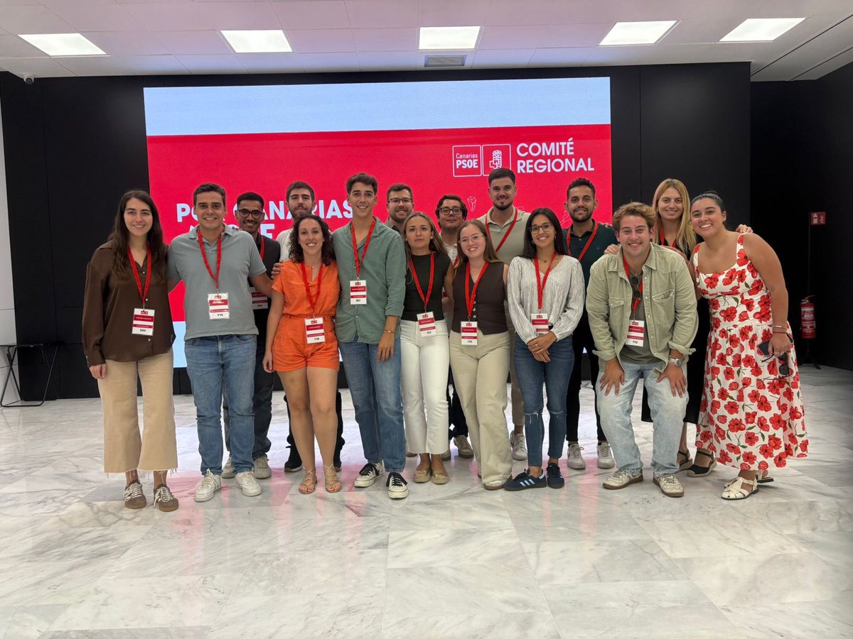 🌹Comité Regional del <a href="/PSOECanarias/">PSOE Canarias ❤️🇮🇨</a>.

Nuestro sg <a href="/_borrjita_/">Borja</a> @ y nuestra so <a href="/tamaytgq/">Tamayt González Quintero💜</a> defendieron resoluciones sobre el genocidio en Gaza, las políticas de vivienda y la situación del Instituto Canario de Igualdad.

Las personas jóvenes merecemos un proyecto de vida en las islas.