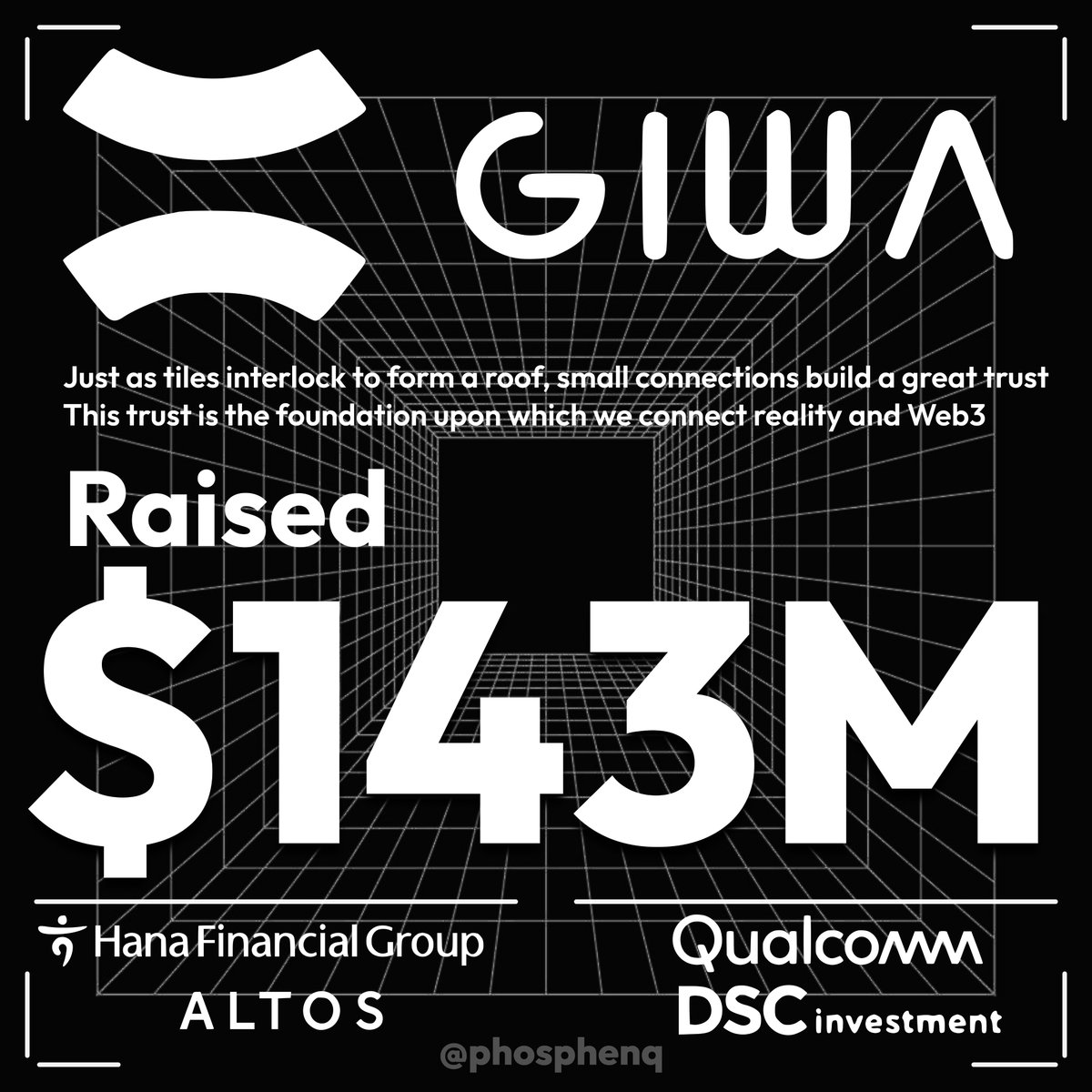 GIWA Testnet Live! [$143M]  

- $143M raised (Qualcomm, DSC, Altos, Hana Ventures)  
- Grind time? ~10 min  
- Potential rewards? ~$9,4k/acc  

First movers win. Be early 🧵👇