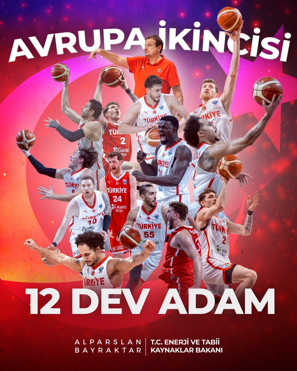 İnanç ve azimle gösterdiğiniz mücadele ve takım ruhu için teşekkürler.

 #12DevAdam Avrupa ikincisi 🇹🇷