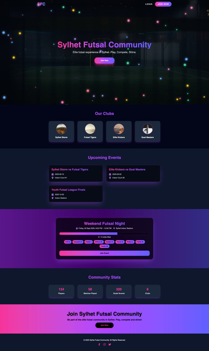 shahan953's tweet photo. Newly done futsal community #fullstack #webapp
Tech: #nextjs #mongodb #redux
Under Development. So if anyone need similar project we are able to provide similar solution 
Visit: https://t.co/NxILDnQVhL
or https://t.co/j11mWBjNWz

#webdevelopment #javascript #futsal https://t.co/gziasOGmtm