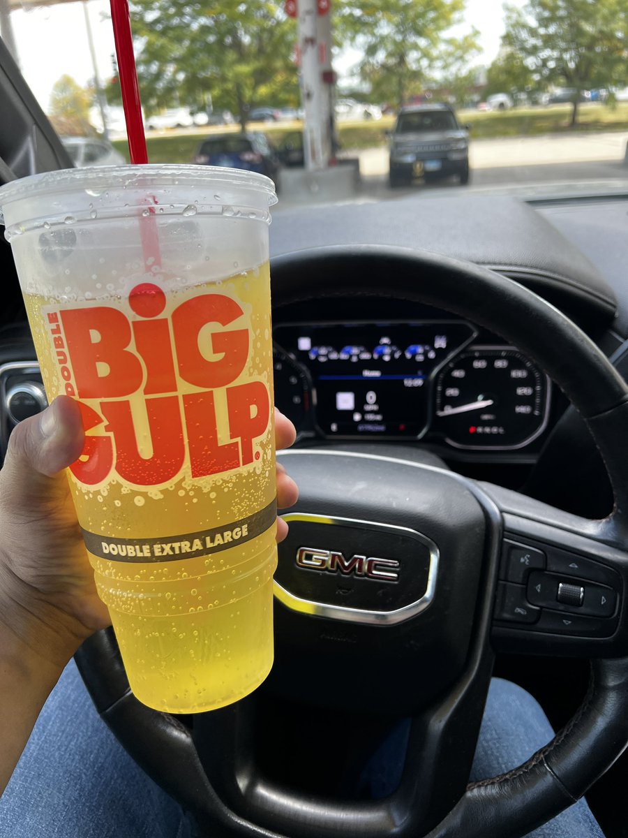 Hot and sweaty days can only be repaired by a Double XL Big #Gulp!