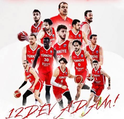 🇹🇷A Milli Basketbol Takımımız Avrupa Şampiyonası Finalinde  Almanya'ya 88-83 Mağlup olarak Gümüş Madalya sahibi Olduk.Tebrikler 12 Dev adam siz elinizden geleni yaptınız.🇹🇷 🏀#12DevAdam
#millitakım