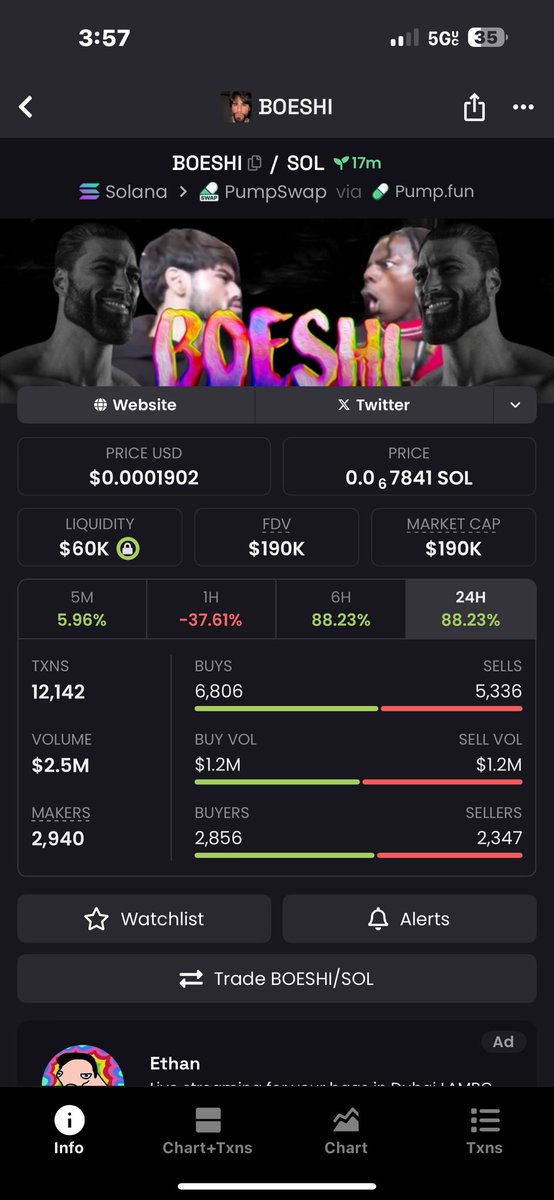 2Crypto61732's tweet photo. @AgentChud Boeshi is LIVE on Pump Fun! https://t.co/4oqnaFhaWF