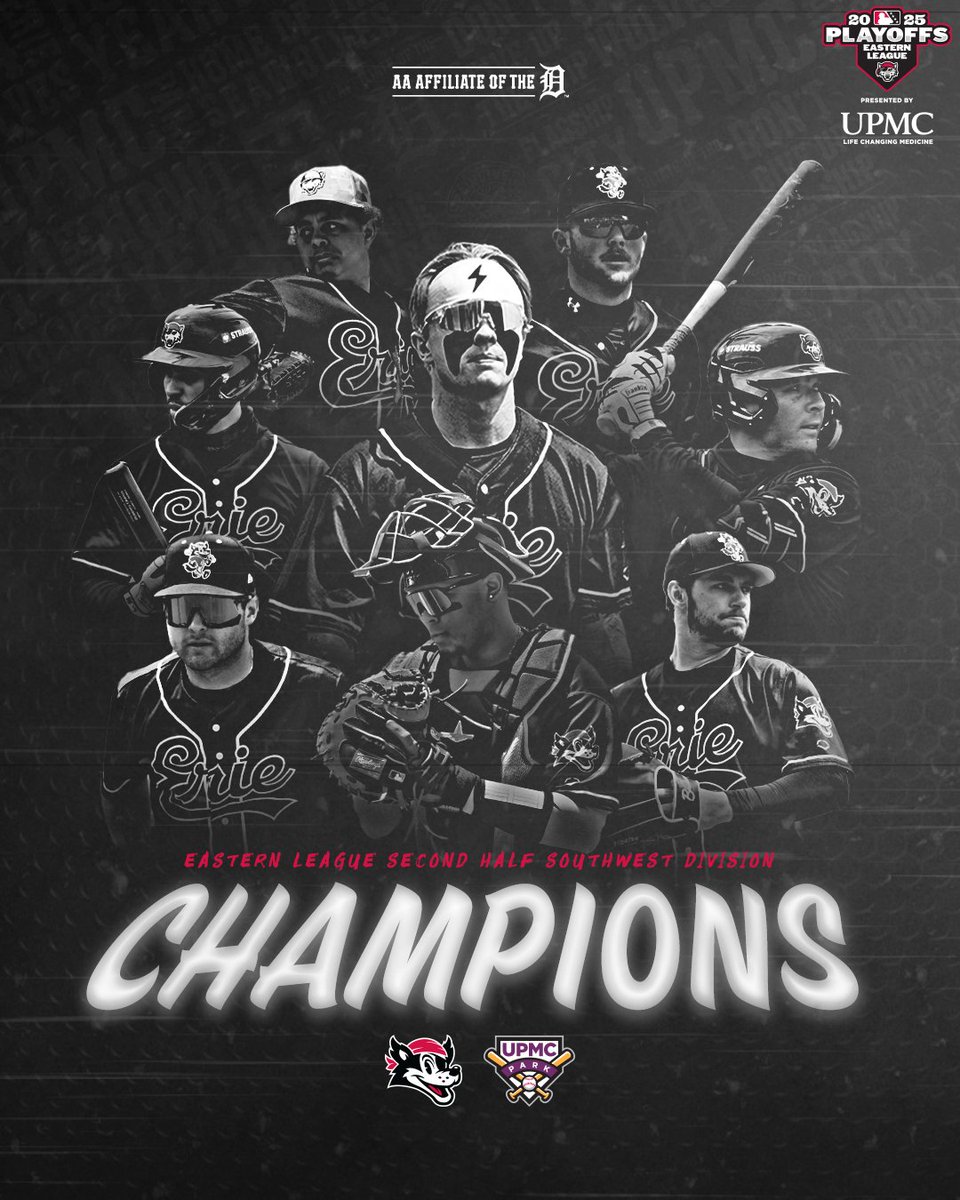 erie_seawolves's tweet image. Another reason to celebrate at UPMC Park 👑

The SeaWolves have won the Southwest Division in both halves!