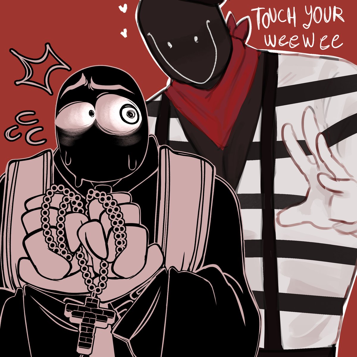 John Grace and Mime ! Collab w/@p4uloo0s #robloxgrace #graceroblox  #mimegrace #johngrace