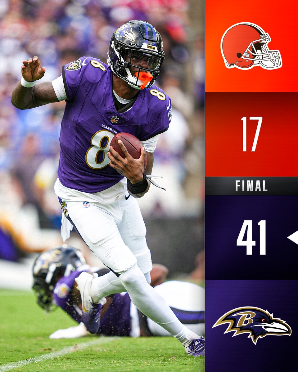 FINAL: <a href="/Ravens/">Baltimore Ravens</a> get the Week 2 W! #CLEvsBAL