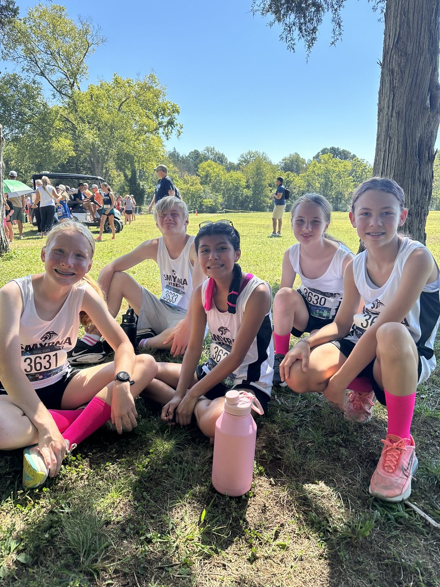 Proud of this crew!! Smyrna Middle Cross Country showed up and showed out Saturday! Everyone had a personal best at the Siegel Invitational Meet! 
<a href="/SmyrnaMiddle/">Smyrna Middle School</a> #crosscountry #PantherPride