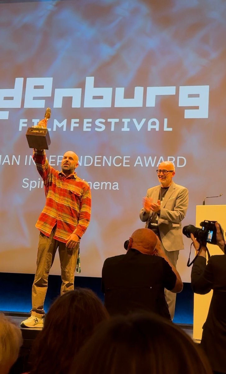 Woohoo! Keep Quiet wins the Audience Award for Best Film at the Oldenburg Film Festival!
The ridiculously talented director, Vincent Grashaw, was on hand to accept!
