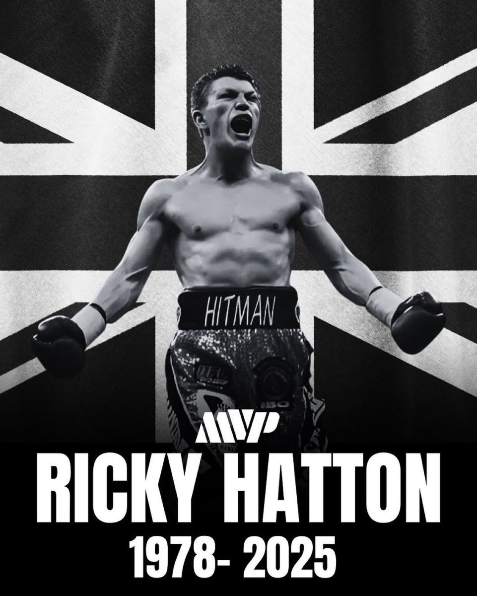 baz9468's tweet photo. We currently live in a country that is divided, however this man united a nation in the squared circle.

A true legend of boxing and an icon in British sport.

There's only one Ricky Hatton  

To The Hitman RIP

🥇🥊 https://t.co/gWUgkip0sC