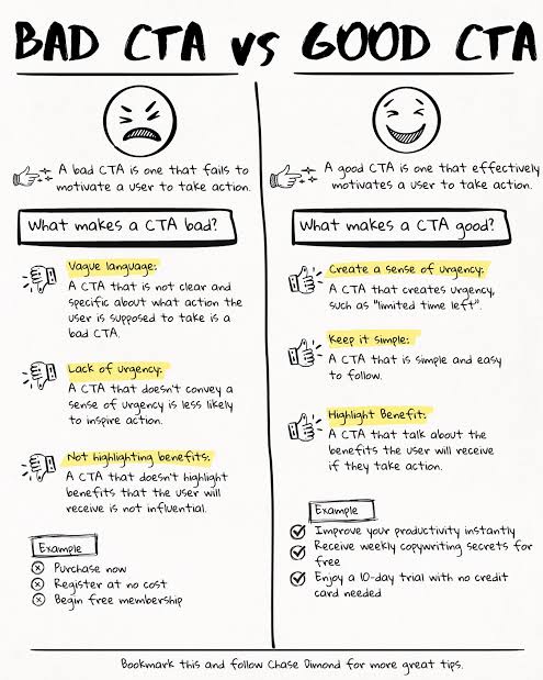 cryptolora20's tweet image. Copywriting Tips:
End with a Call-to-Action
A CTA can be a button, image, or text line that helps encourage users to move further down the marketing funnel. 
For example “Ready to write stories that sell? Download our free guide.” 
#CopywritingStrategy #StorytellingCTA
#Growth