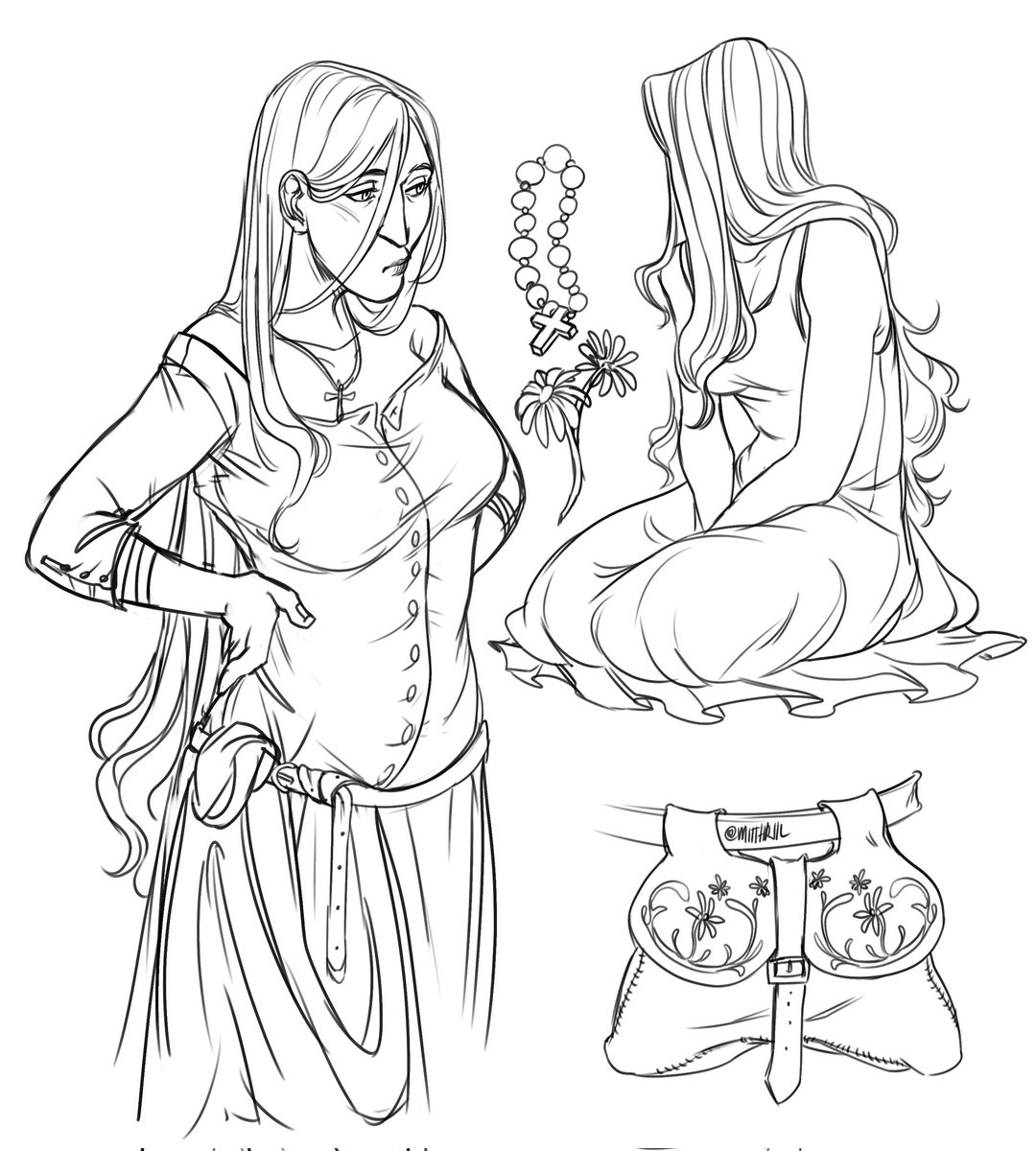 miithriil's tweet image. KCD OC posting !! Yes that one in the first pic is Henry, I love the idea of Margherita and Henry being friends &amp;lt;3