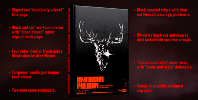 The American Paladin Invictus Edition. Legendary author. Great story. Astounding features--check them out! Find it at the Larry Correia American Paladin Kickstarter from Ark Press:
kickstarter.com/projects/88682…