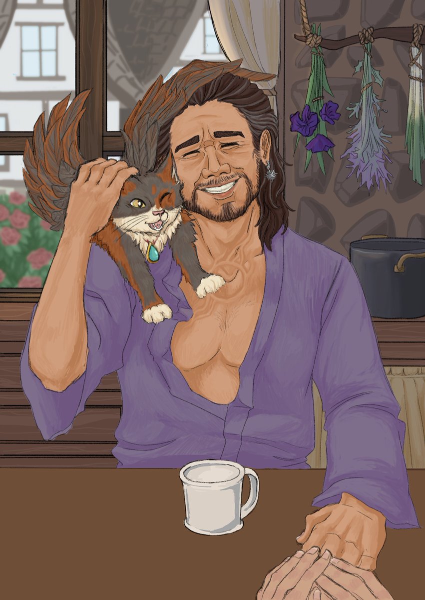 gale’s baby cow eyes 🪓🔮writing comms open! tweet media