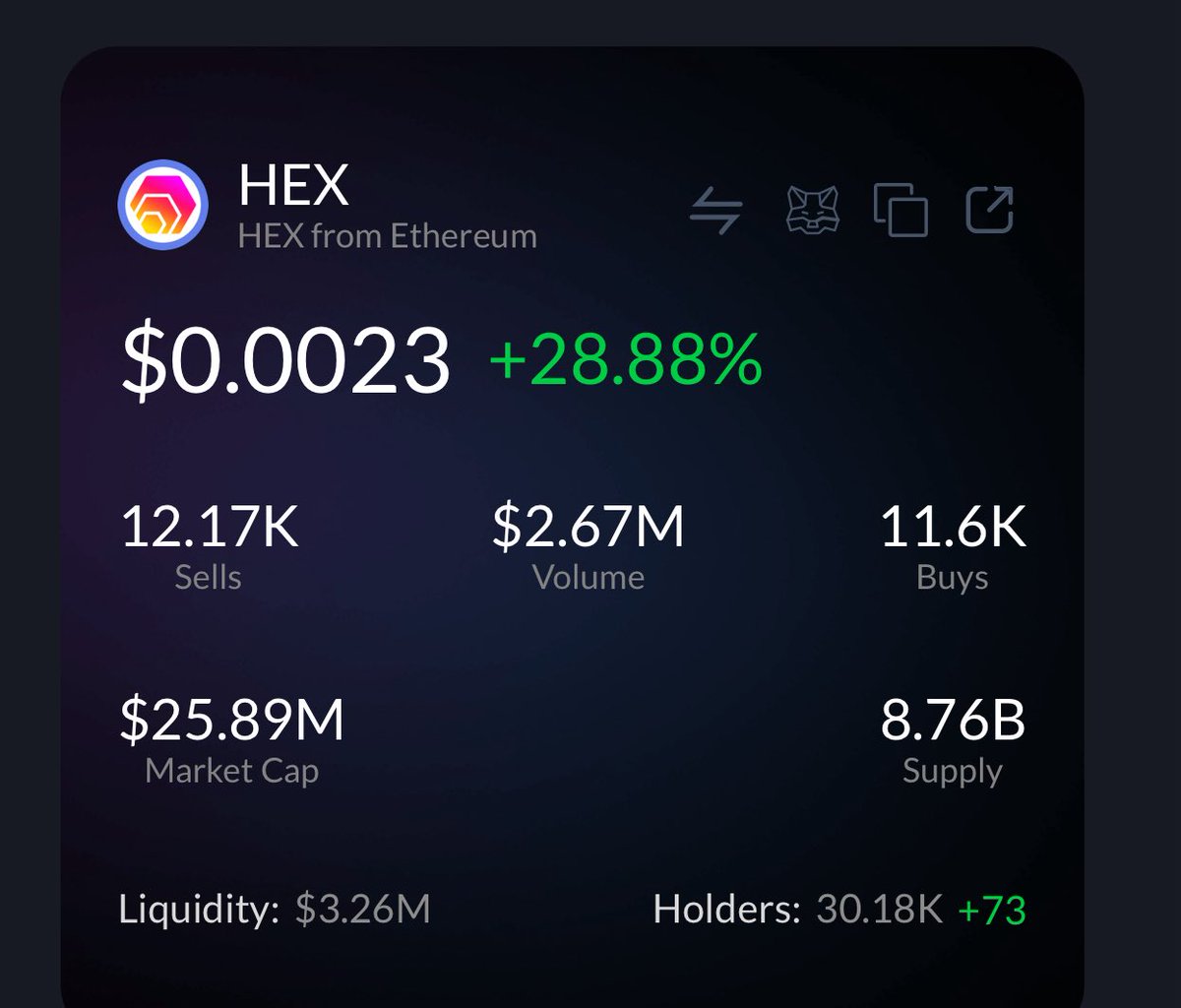 ❤️💛💚💙

HEX from Ethereum is up 30%