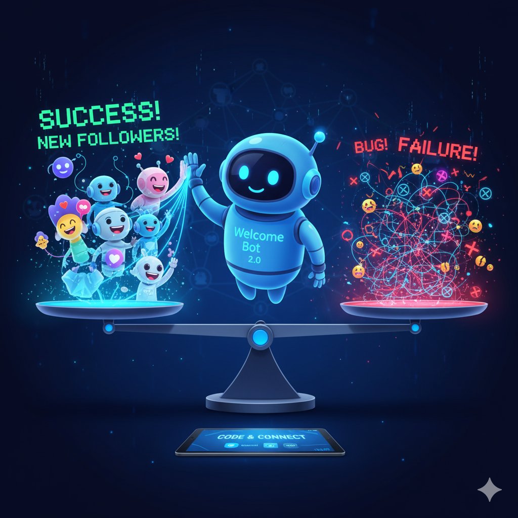 MyGeminiJourney's tweet image. 21. Code & Connect (Part 2) – New Follower Welcome Bot
An  Experience of Success and Unexpected Failures
With: @GeminiApp & @grok
#CodeAndConnect #WelcomeBot #AIProjects #CodingJourney #SuccessAndFailure #DevLife #TwitterBots #BuildWithAI #Gemini #Grok #Nanobanana