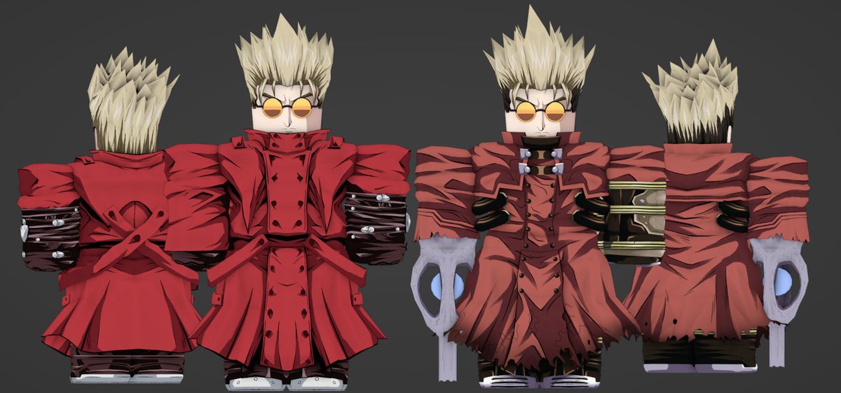 SDkot3's tweet image. Vash from Trigun Maximum for Anime Chronicles

Discord link : discord.gg/xYrpfd2xp2

#ROBLOX #RobloxDev #RobloxStudio