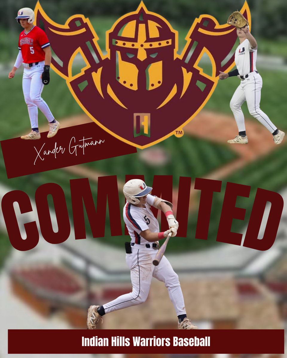 I am blessed to commit to Indian Hills Community College. I’m thankful for everyone who has been apart of my journey and to the Indian Hills coaching staff for this opportunity. #commited 

<a href="/UJhawkbaseball/">@J-hawkbaseball</a> | <a href="/3TsBaseball/">3T’s Dawgs Baseball</a> 
<a href="/PrepBaseballIA/">Prep Baseball Iowa</a>
