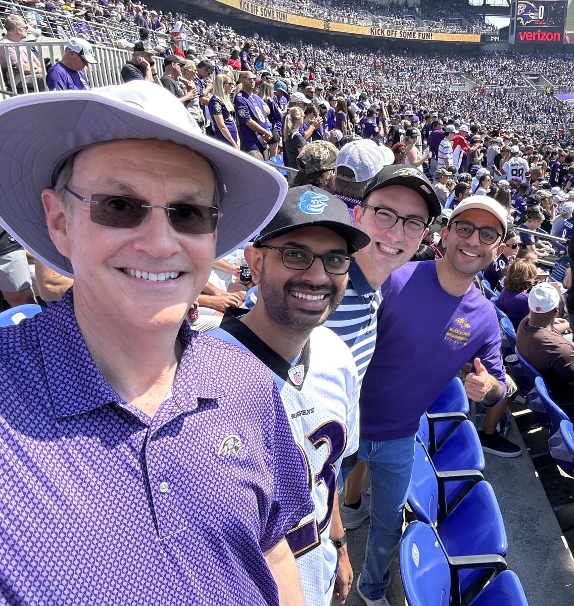 Roger Blumenthal (@rblument1) on Twitter photo Big Win for the Ravens with some of the <a href="/hopkinsheart/">Johns Hopkins Cardiology</a> <a href="/CiccaroneCenter/">Johns Hopkins Ciccarone Center</a>  ⭐️ clinician-scientists in the stands. Big Win for the Ravens with some of the <a href="/hopkinsheart/">Johns Hopkins Cardiology</a> <a href="/CiccaroneCenter/">Johns Hopkins Ciccarone Center</a>  ⭐️ clinician-scientists in the stands.