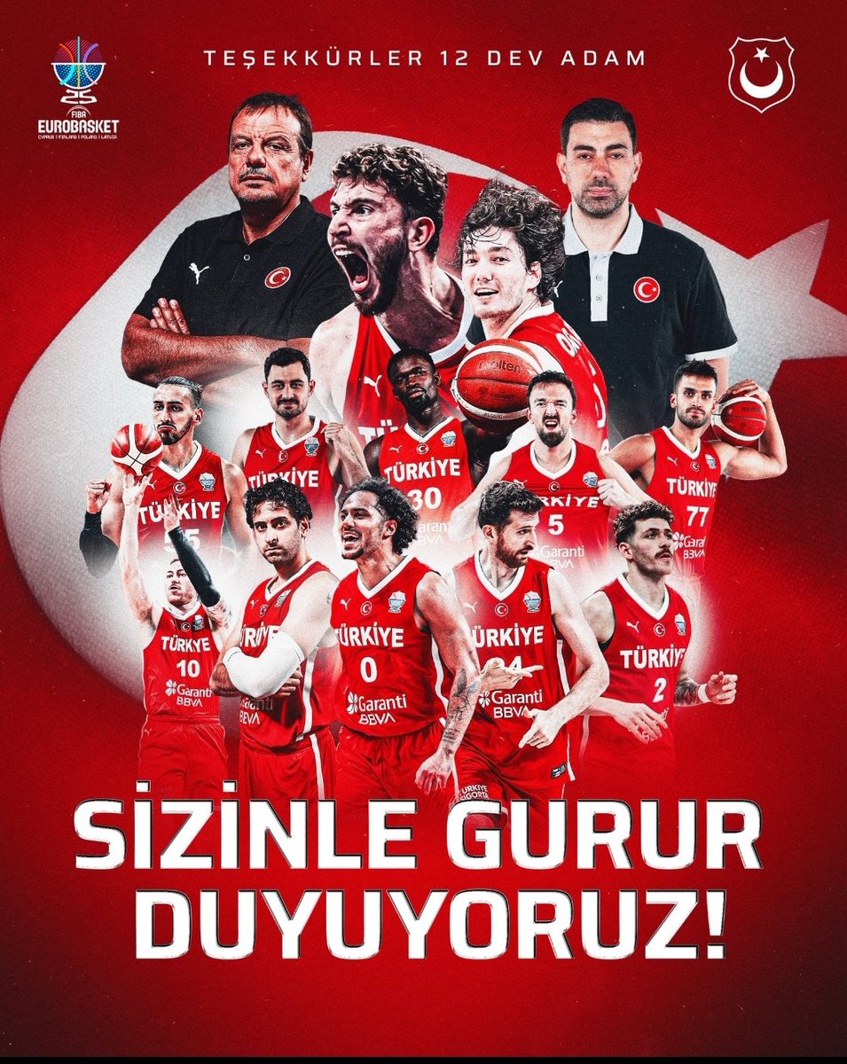 Teşekkürler 12 Dev Adam  #EuroBasketFinal