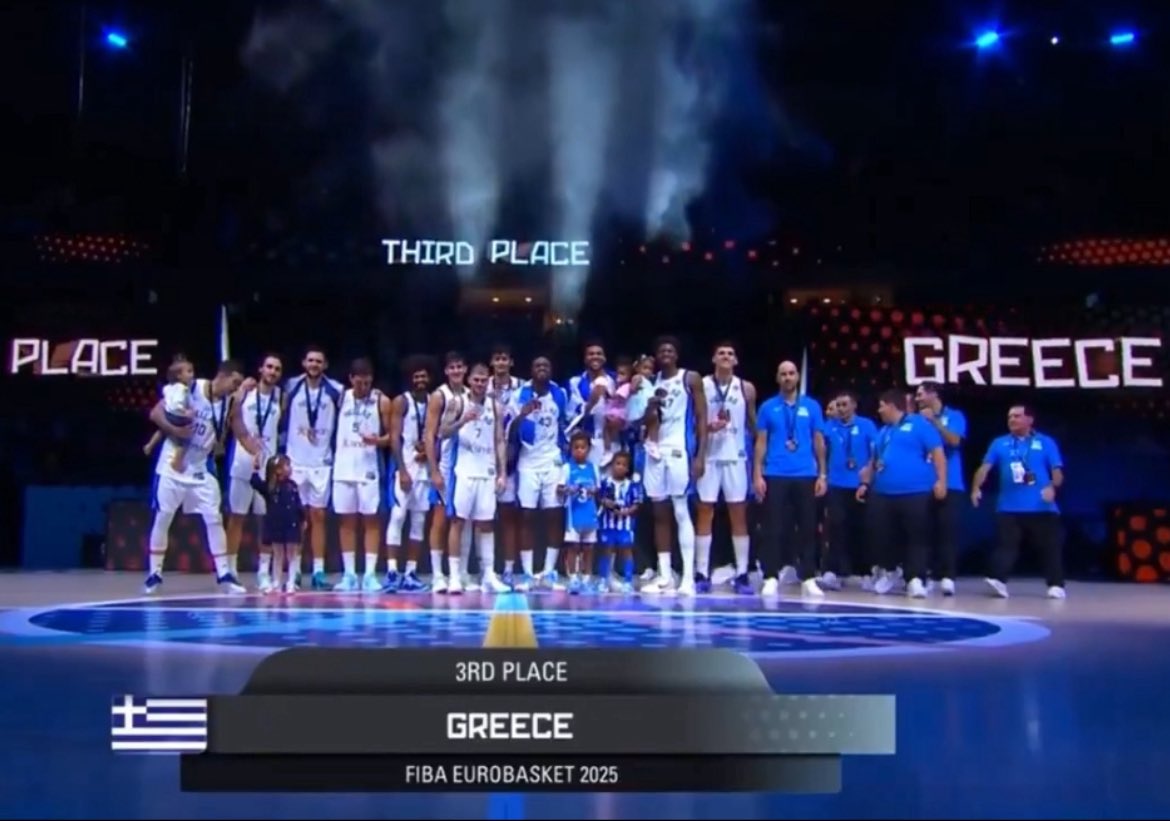 Συγχαρητήρια στην Εθνική <a href="/HellenicBF/">HellenicBF</a> για τον σπουδαίο αγώνα! 🇬🇷 Συγχαρητήρια #Ελλάδα! 🏆🥉

#ευρωμπασκετ #EuroBasket2025 #EuroBasket