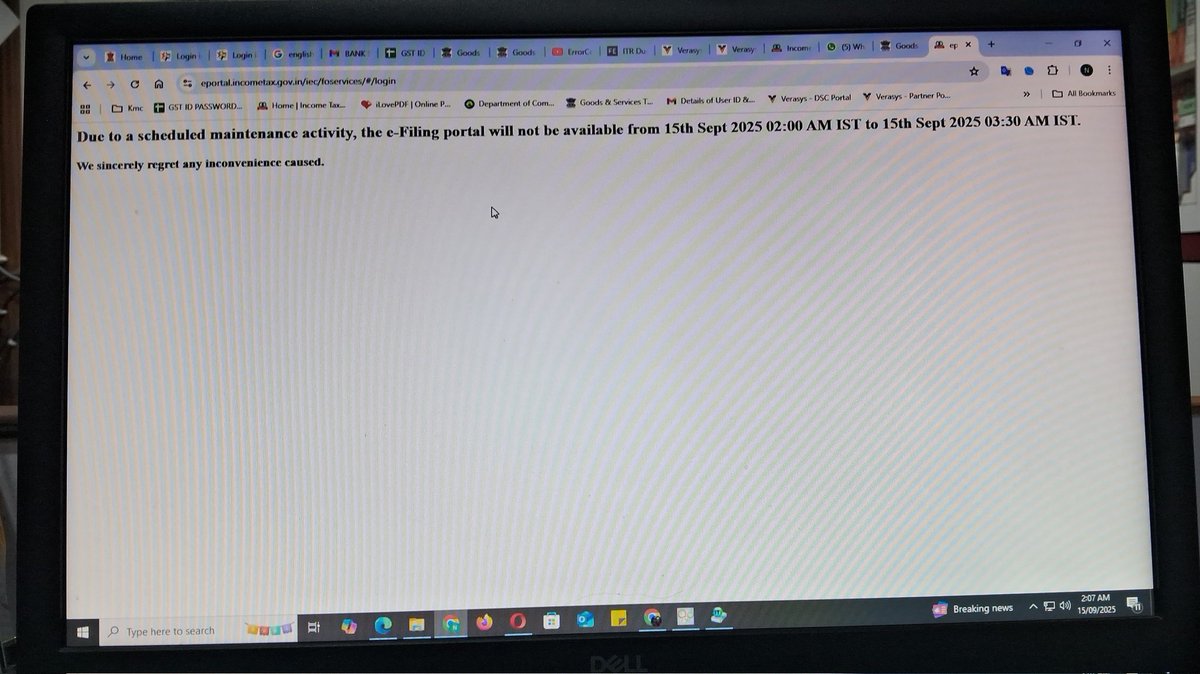 Manisharma1994's tweet photo. Today, while working, the server went down while working, today this is happening for 10 days, the income tax portal is not working. https://t.co/hPUIO5TwVs