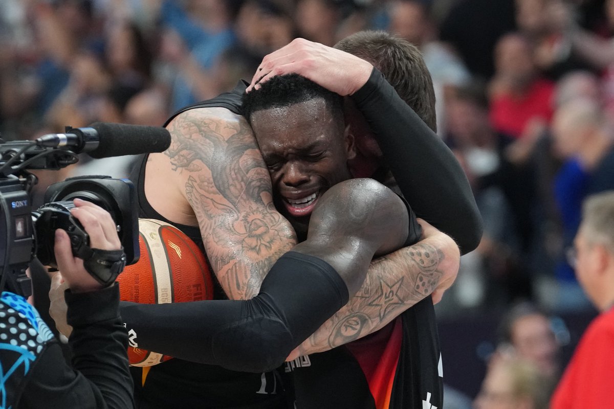hoopshype's tweet image. List of players with Eurobasket and World Cup MVPs:

Sergei Belov
Drazen Dalipagic
Drazen Petrovic
Toni Kukoc
Dirk Nowitzki
Pau Gasol
DENNIS SCHROEDER

The German point guard now pretty much a lock for the Hall of Fame. All the other players in the list have been inducted.