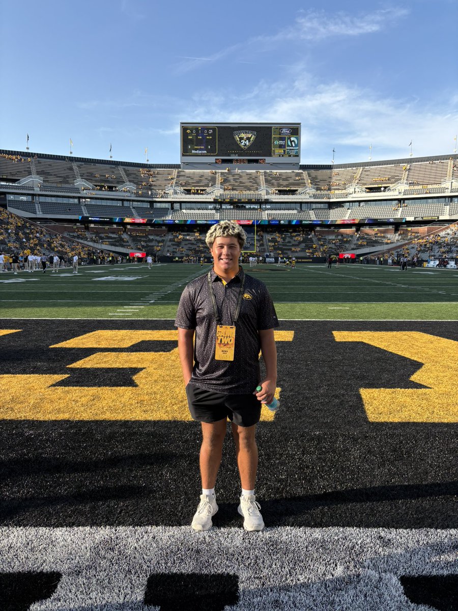 Ricky Solis (2027) (@r1cky_s0l1s) on Twitter photo Thank you <a href="/HawkeyeFootball/">Hawkeye Football</a> for the amazing game-day experience. It was an amazing experience and I canβt wait to be back soon!
<a href="/RhettSmeins/">Rhett Smeins</a> <a href="/LeVarWoods/">LeVar Woods</a> <a href="/coachbsherm/">Brock Sherman</a> <a href="/PrepRedzoneIA/">Prep Redzone Iowa</a> <a href="/ExpoRecruits/">Expo Recruits</a> <a href="/5StarFBRecruits/">5 Star Football Recruiting</a> <a href="/5StarFBRecruits/">5 Star Football Recruiting</a> <a href="/A_Errthum17/">Austin Errthum</a> <a href="/JHSFball/">Johnston Football</a> <a href="/HawkeyeReport/">HawkeyeReport.com</a> Thank you <a href="/HawkeyeFootball/">Hawkeye Football</a> for the amazing game-day experience. It was an amazing experience and I canβt wait to be back soon!
<a href="/RhettSmeins/">Rhett Smeins</a> <a href="/LeVarWoods/">LeVar Woods</a> <a href="/coachbsherm/">Brock Sherman</a> <a href="/PrepRedzoneIA/">Prep Redzone Iowa</a> <a href="/ExpoRecruits/">Expo Recruits</a> <a href="/5StarFBRecruits/">5 Star Football Recruiting</a> <a href="/5StarFBRecruits/">5 Star Football Recruiting</a> <a href="/A_Errthum17/">Austin Errthum</a> <a href="/JHSFball/">Johnston Football</a> <a href="/HawkeyeReport/">HawkeyeReport.com</a>