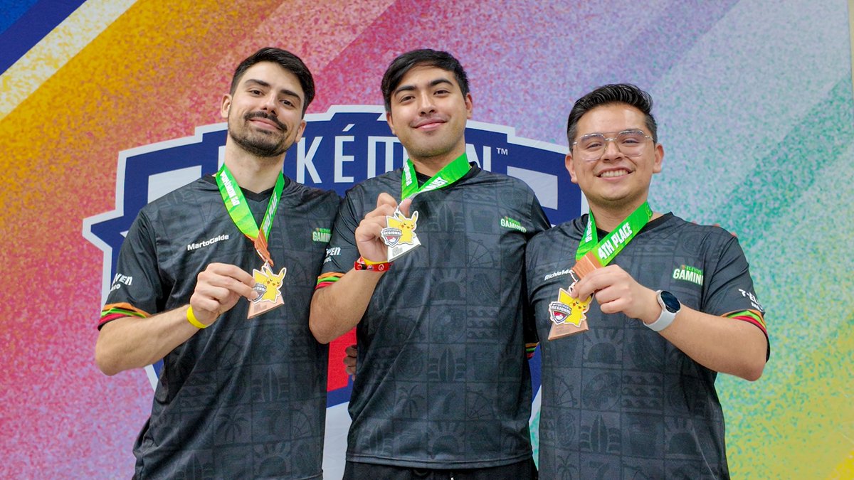 ¡Lo logramos! Felicidades a nuestros entrenadores por obtener : 
2do lugar: <a href="/SpartanL17/">Leonardo Beltran</a> 
3er lugar: <a href="/martogalde/">MartoGalde</a> 
4to lugar: <a href="/Richie14091/">Richie1409</a> 
Estamos muy orgullosos de sus resultados en el Torneo Regional de Pokémon. 🏆
#playpokemon
