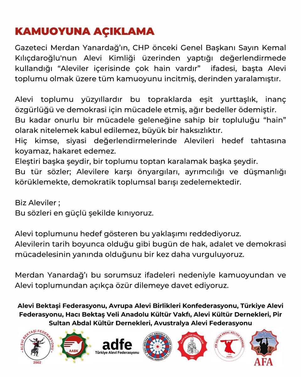 Alevi Bektaşi Federasyonu - ABF (@alevibektasi_f) on Twitter photo 