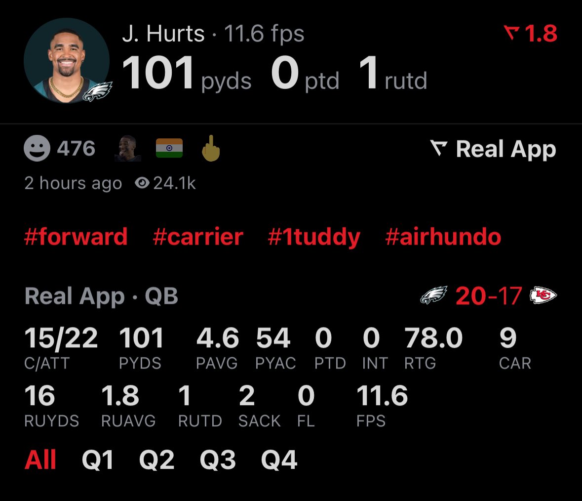 Don't let anybody gaslight you into thinking this guy is a top 5 QB