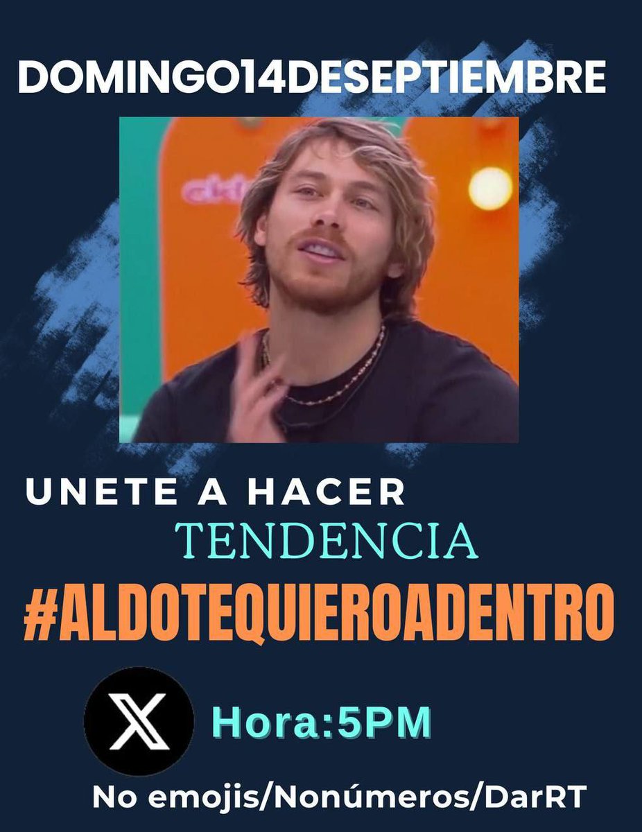 anny_perez3510's tweet photo. Vota por Aldo 
#ALDOTEQUIEROADENTRO https://t.co/A5wEAv3pM3