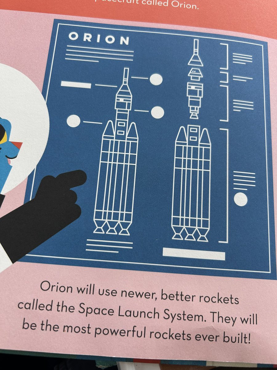 Children’s book where Space Launch System means Delta IV Heavy