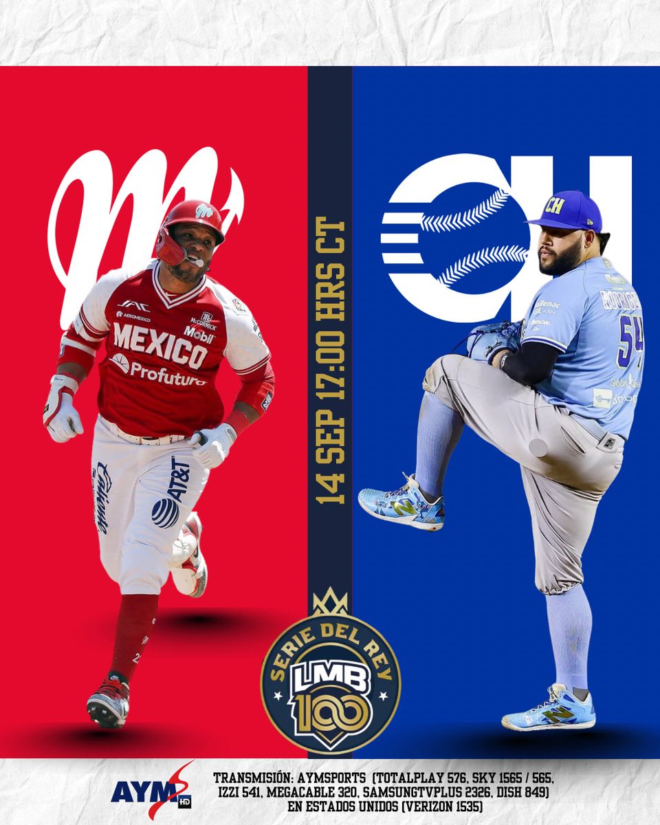 🔥 ¿Hoy tendremos campeón?🔥

⚾️ #DiablosRojos 🆚 #CharrosdeJalisco
📅 14 de septiembre
⏰ 17:00 hrs CT
🏆 Juego 4

#SerieDelRey #CienAñosSiendoElRey