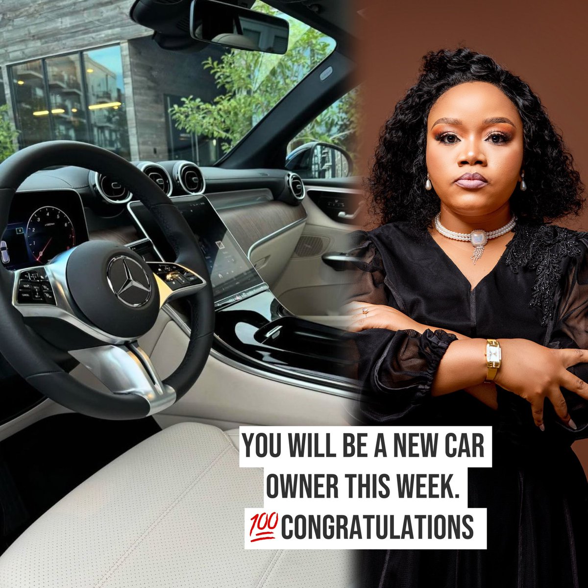 You will be a new car owner this week. 💯Congratulations ✅️