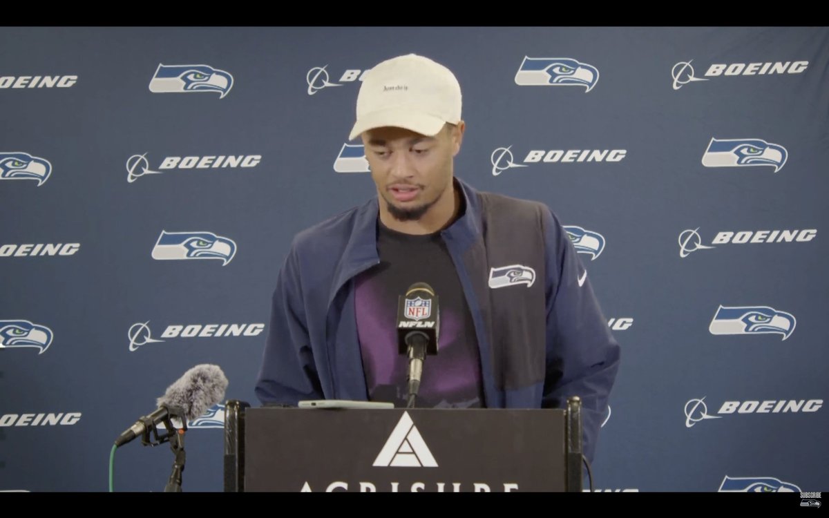 Seahawks Jaxon Smith-Njigba on Seattle's big plays today: "We got threats  all around the field and we just needed some time for them to come alive."  "Here they are. I'm excited for