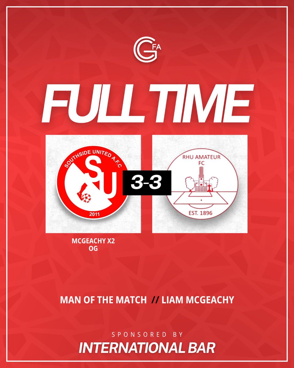 Good effort from the boys in a 50/50 game against Rhu Colts , draw was probably a fair result however we should have nicked the game at the end and were very unlucky a late goal from McNeill was scandalously ruled as offside. 

Andy Marshall &amp; Liam McGeachy both brilliant