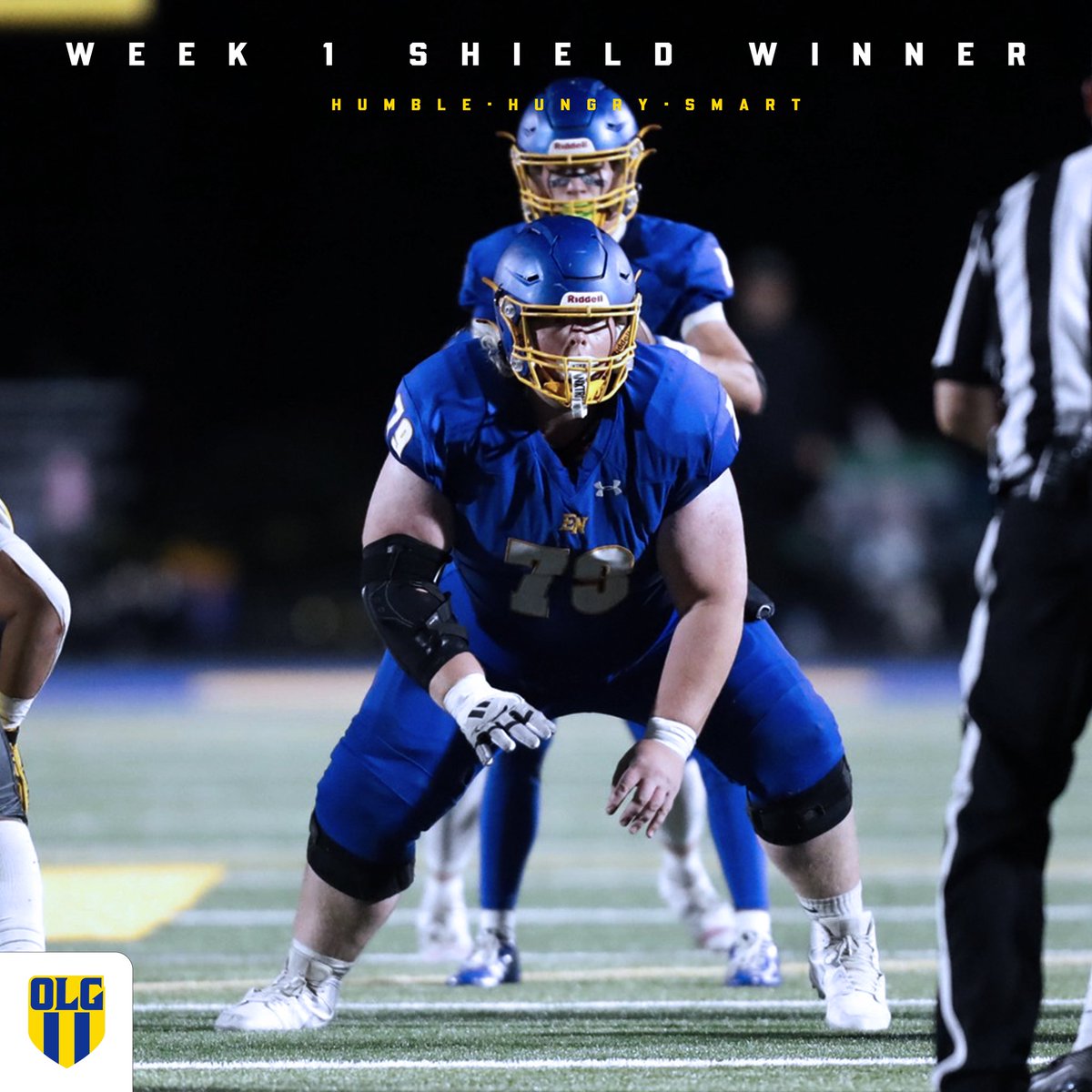 WEEK 1 SHIELD WINNER - Hunter Smithson

<a href="/HunterSmithson7/">Hunter Smithson</a> wins the shield for the 5th time in his career. 

Every week, the shield is given to the athlete that grades out the highest for the OLine.

Well earned!

Humble-Hungry-Smart

#olg #bethehammer