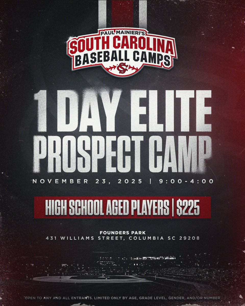 South Carolina Baseball Camps tweet media