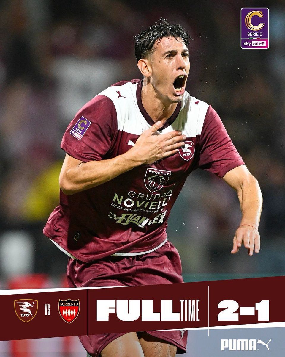 𝐕𝐈𝐍𝐂𝐈𝐀𝐌𝐎 𝐍𝐎𝐈 𝟑/𝟑 ✅🇱🇻

#SalernitanaSorrento #avantibersagliera #salernitana