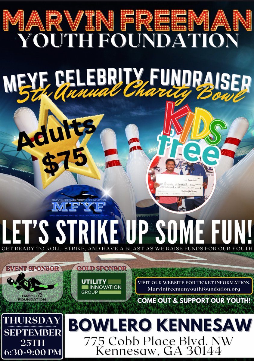 Family and friends please financially support and attend this wonderful event.  The Marvin Freeman Youth Foundation has supported hundreds of student athletes from elementary school to college.  This event helps support college  scholarships and pitching lessons.  See you soon!!
